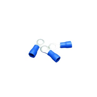 冷压端子2线耳带胶圆形预绝缘冷压接线端子铜端子端头个