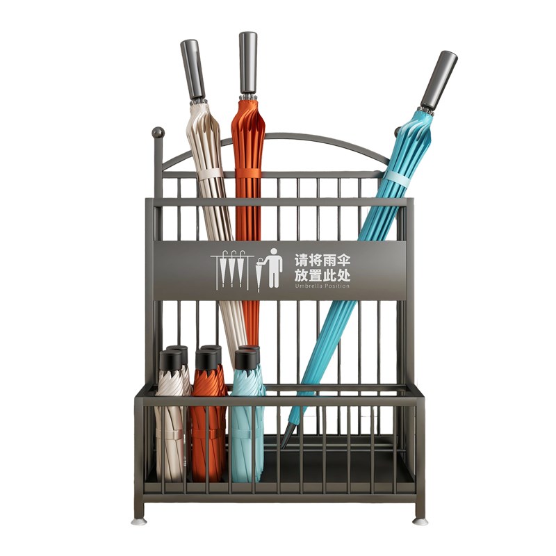 雨伞架收纳架酒店大堂教室售楼部伞桶商用大容量雨伞沥水存放置架