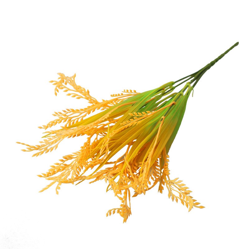 仿真花黄稻穗稻谷稻子麦穗谷子塑料水稻稻谷婚庆装饰布景跳舞道具