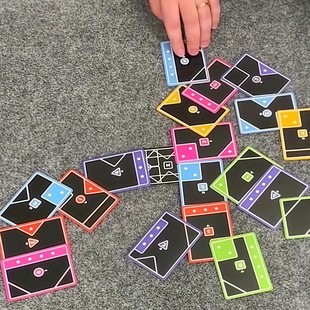 聚会互动TAKTA塔克塔桌游卡牌109张彩色游戏牌初级难度休闲聚会