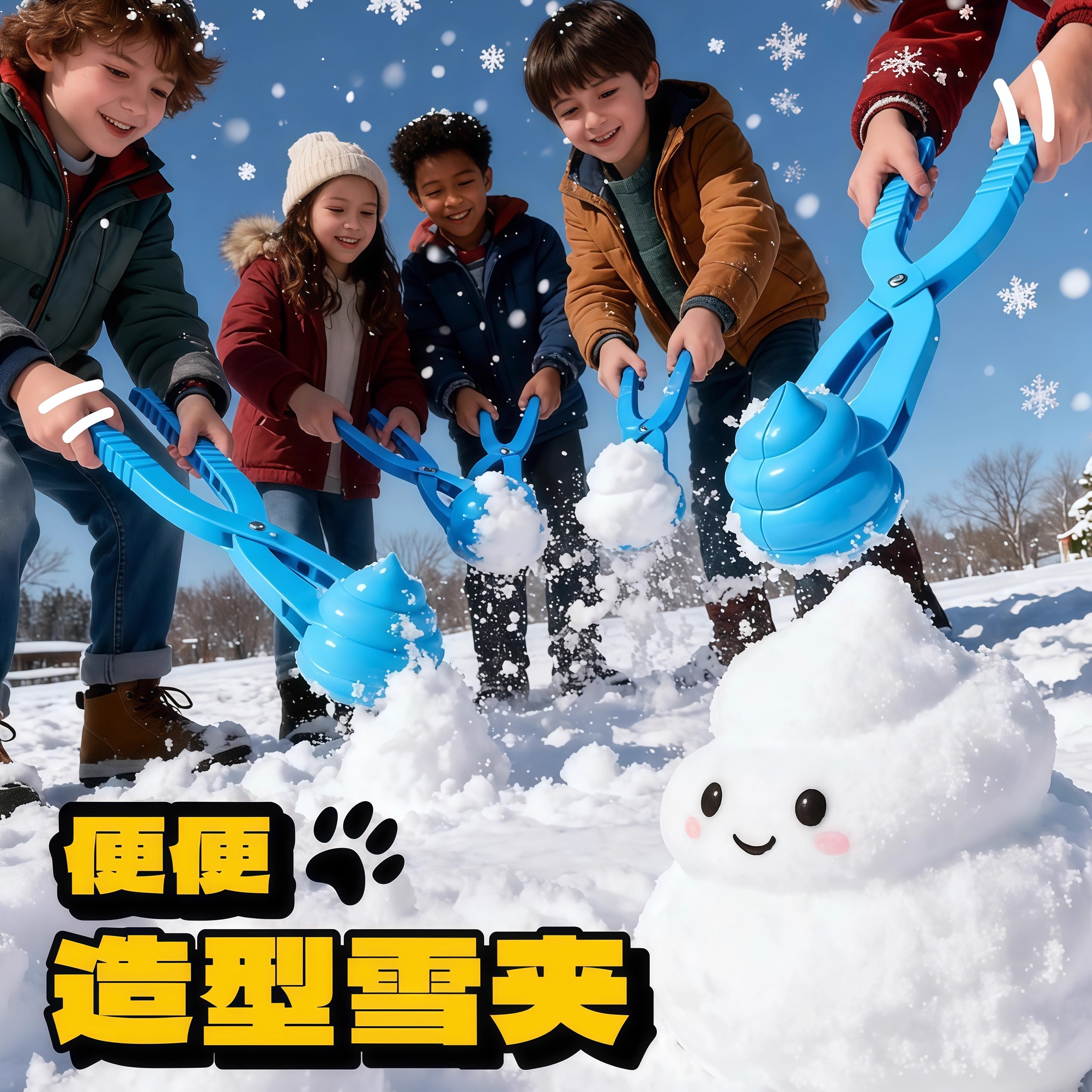 儿童雪球夹玩具户外打雪仗神器