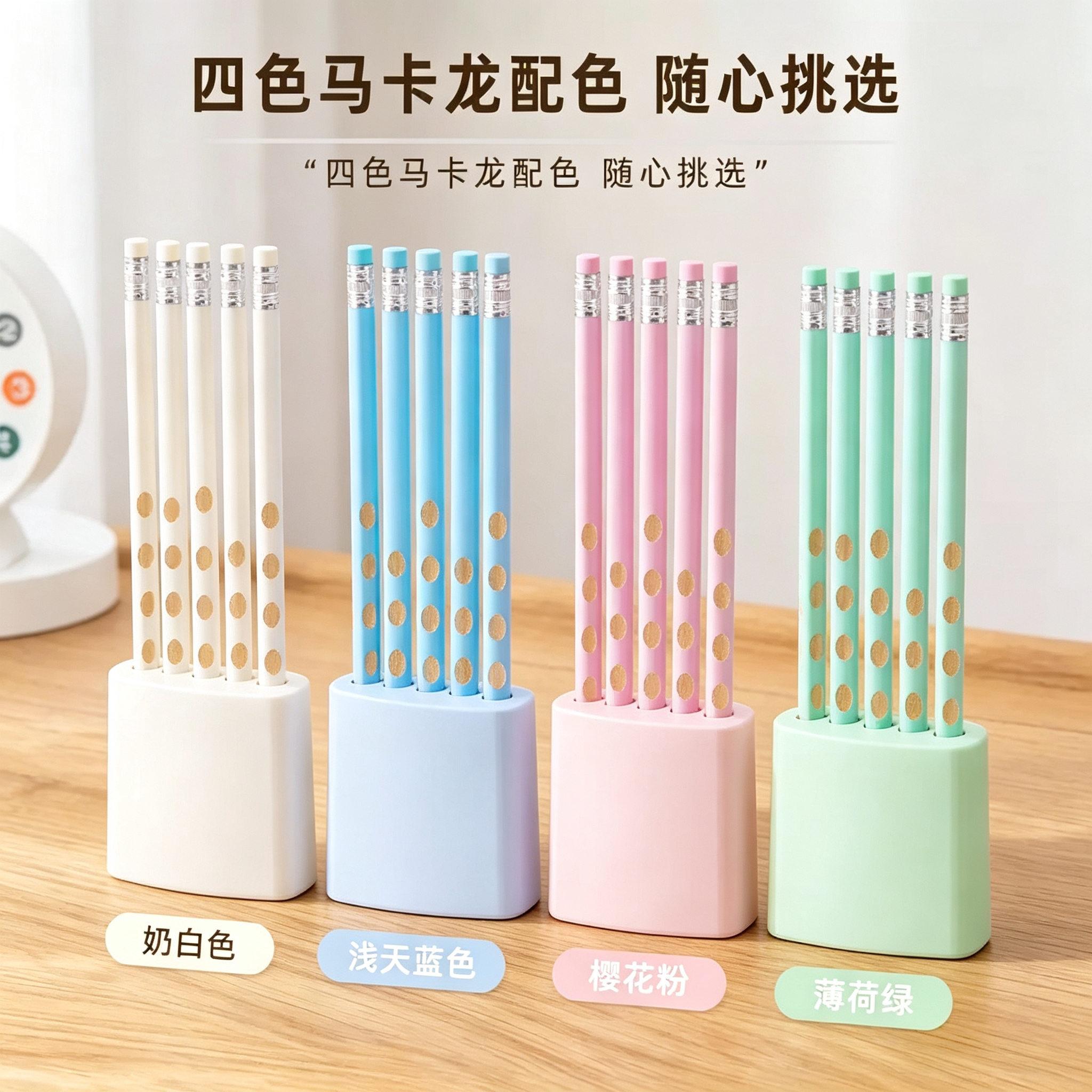高颜值北欧可爱笔筒桌面收纳