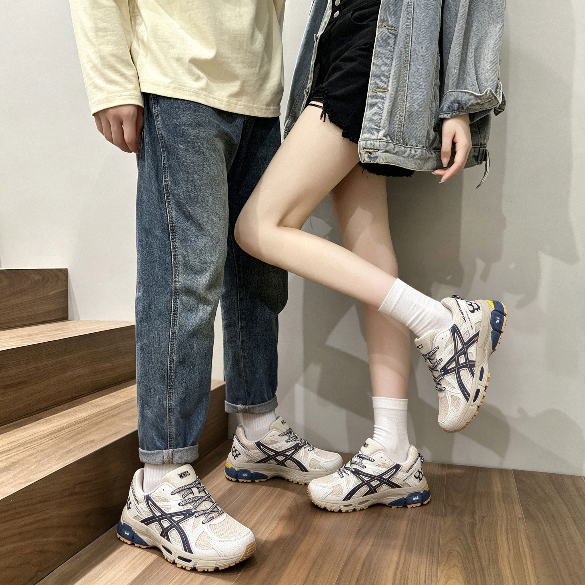 新品潮搭复古厚底增高鞋日常出街通勤男女同款轻便休闲老爹鞋