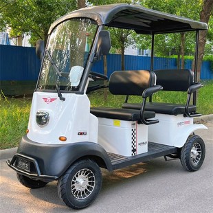 X3经典 小巴士新款 四人座老年代步车家用接送孩子电动四轮车客货两