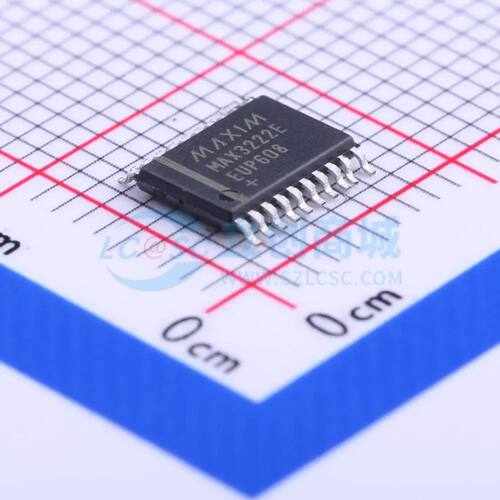 RS232芯片 MAX3222EEUP+ TSSOP-20 收发器