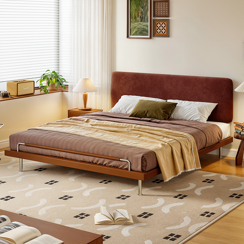 2025款森栖床小户型省空间布艺床