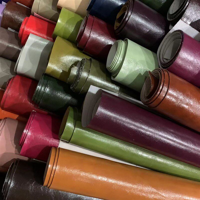 油纳皮复古双色pu皮革面料欧式中式沙发床头办公卡座翻新修补面料