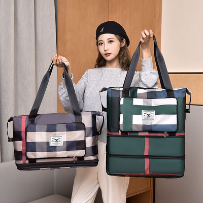 女生短途旅行包女大容量轻便可折叠手提行李包R待产包收纳袋健身