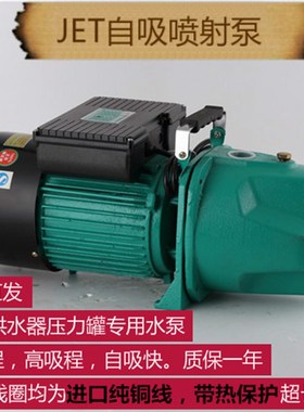 乐淘家用JEfT-150高楼增压井湖水抽水小型浇灌喷泉自吸喷射大头泵