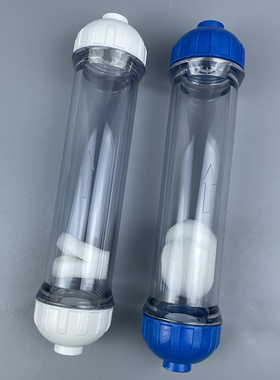 DIY净水器滤料专用滤瓶滤芯纯水机通用后置T33透明白色壳10联包邮