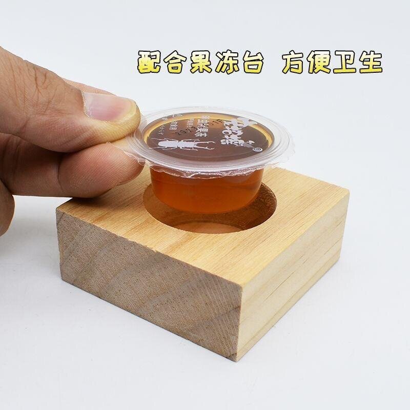 仿木质甲虫独角仙成虫专用果冻台塑料16G通用独角仙锹甲兜虫促销
