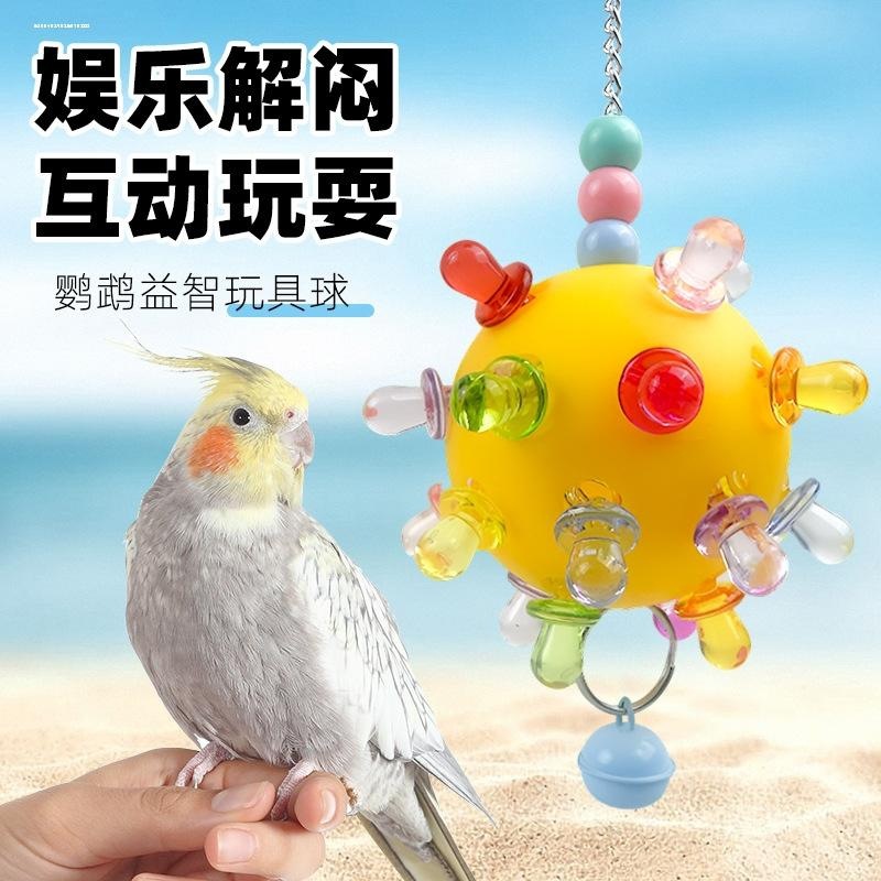 玄凤鹦鹉鸟笼玩具啃咬球中小型鹦