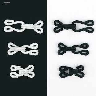 隐形领钩金属风纪口搭扣胸罩内衣衣领钩扣毛大衣貂皮草黑白包布扣