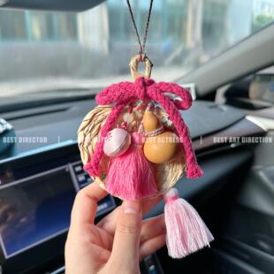 端午节车件手工小扇子葫芦挂件香囊家居卧室门把手挂饰后视镜吊坠