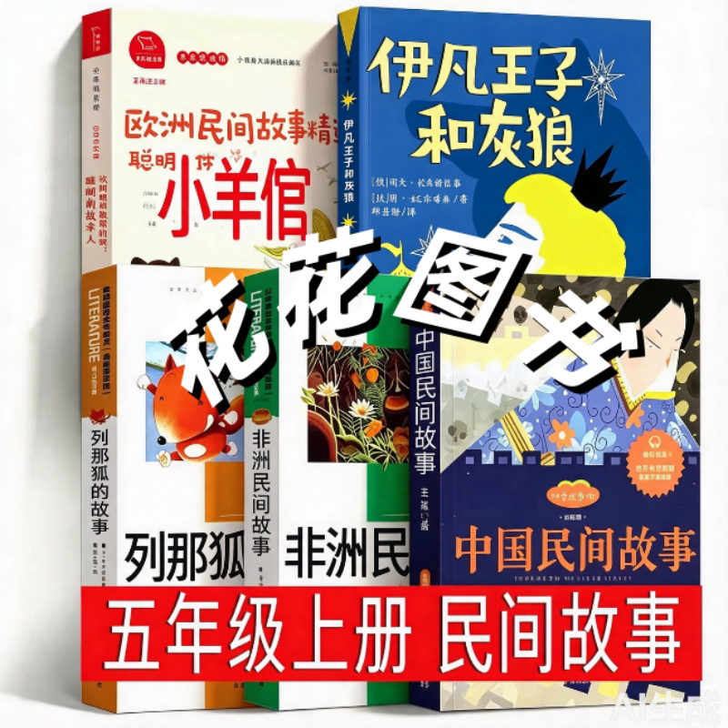 小羊倌伊凡王子和灰狼五年级上册课外书籍读书吧推荐列那狐的故事 - 实物图