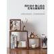 黑胡桃实木格子柜客厅储物架卧室落地式 书架简单自由组合储物小书