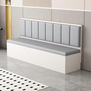 实木卡座沙发靠墙奶茶店沙发凳餐厅卡座餐桌家用商用软包卡座定制