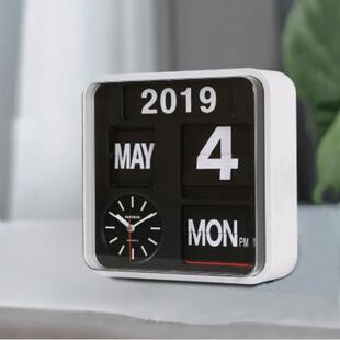 Fartech创意桌面翻页钟 正方形挂钟 AD-630 简约现代时尚时钟 客