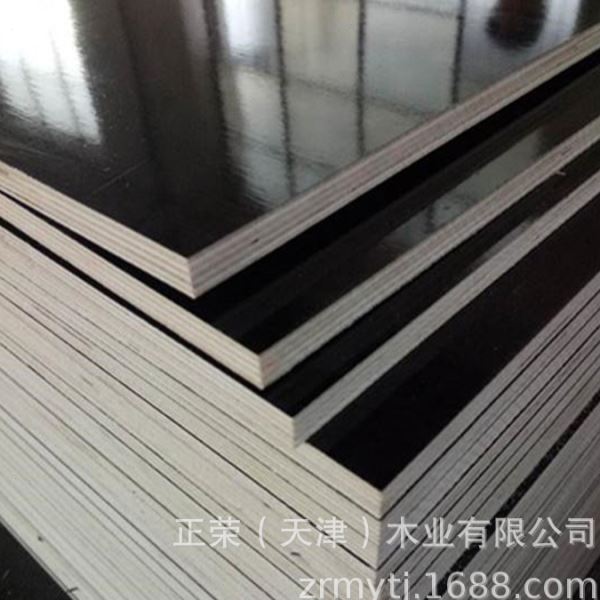 建筑模板廊坊销售18mm 48尺黑色镜面清水模板 竹胶板 舞台板