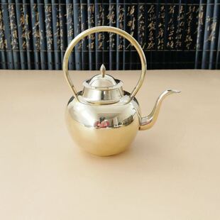 铜酒壶 喝酒器具带四个铜酒杯酒壶套餐 家用清酒手工制作 铜壶
