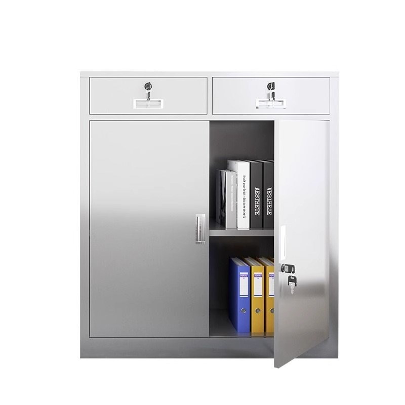 304不锈钢矮柜办公桌资料文件柜收纳车库室外工具储物柜