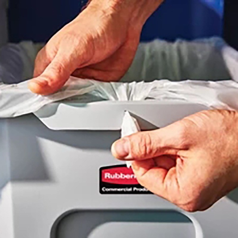 Rubbermaid乐柏美商用分类垃圾桶87L大容量自由组合多色分类