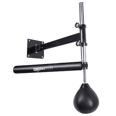 墙挂式拳击旋转棍靶壁挂可收起速度球灵敏闪避拳靶子沙袋训练器材