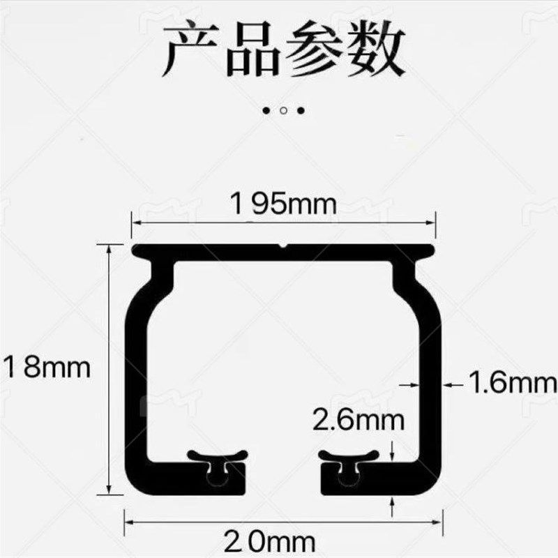 窗帘轨道加厚铝合金静音滑轨轮卧室客厅单双层导轨滑道轮飘窗