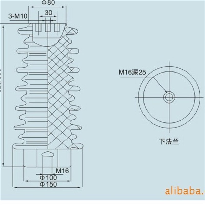 福一开关35KV户内高压带电显示装置传感器 CG5-35Q/ 320高,380高