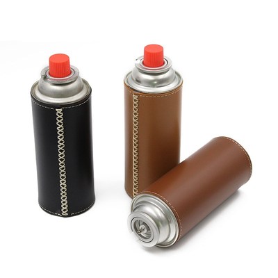 现货户外露营卡式炉固定保护皮垫 230g长气罐皮套 野炊炉具配件