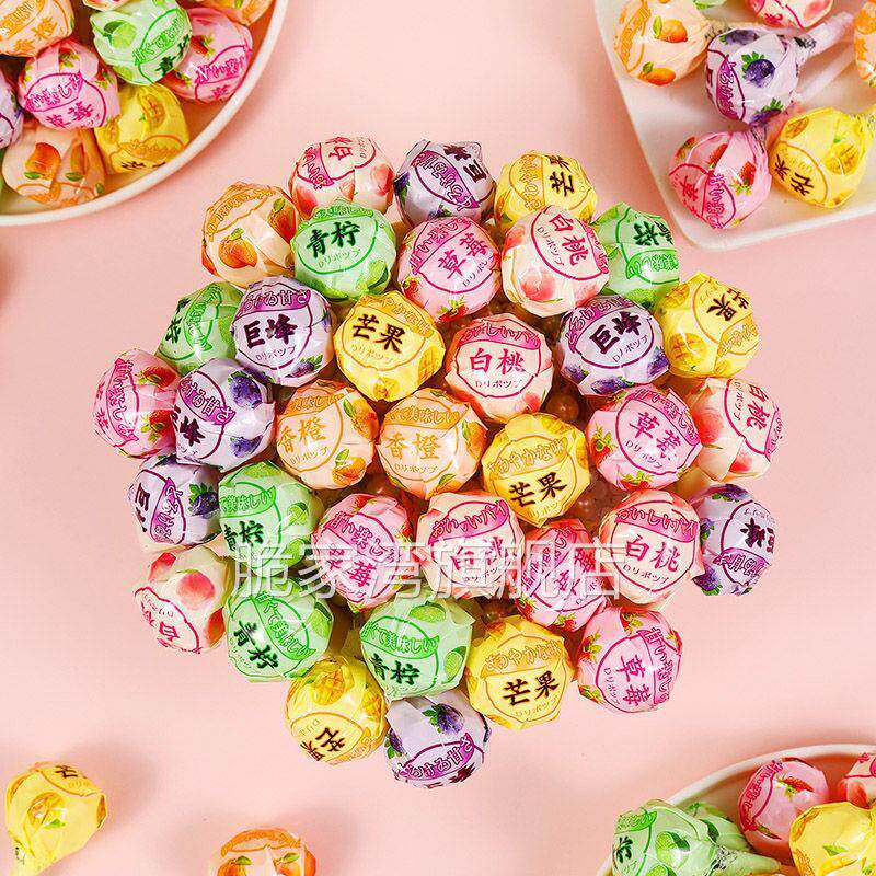 棒棒糖4支混合口味礼包婚车万圣节圣诞节糖果