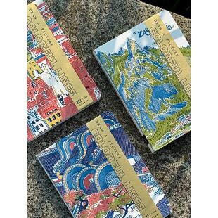 栗栗子X轻听250g速写本建筑风景系列彩铅水彩笔钢笔便携64k绘画A6