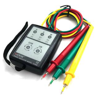 胜利VC850相序表VC850A三相交流电相位检测仪相序测试仪相位计