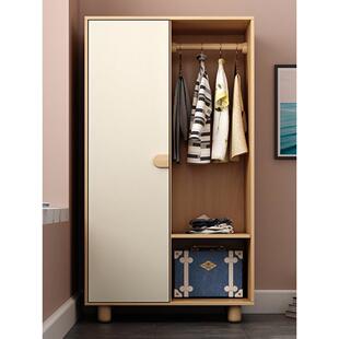 衣柜小公寓节省空间的儿童衣架小卧室迷你双门单门低柜狭窄的小型