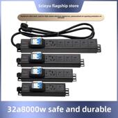 大功率32A8000W机柜新国标工作台测试架配线板过载保护门排插座