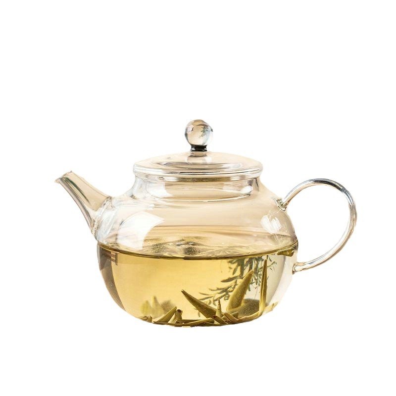 星空玻璃茶壶透明斑斓玻璃壶一人小品壶小号泡茶壶带过滤迷你小壶