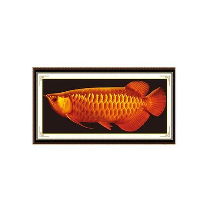 2018钻石画5D满钻金龙鱼新款简约现代逼真十字绣贴钻客厅钻石绣画