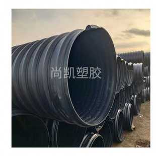 hdpe钢带波纹管双壁强螺旋波纹管市政中空缠绕污水管道排水