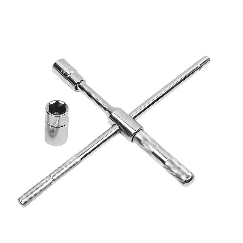 汽车轮胎扳手十字省力拆卸轮胎扳手换轮胎十字套筒扳手换胎工具