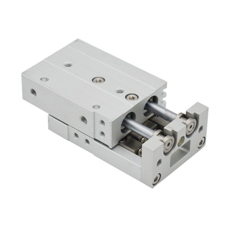 SMC亚德客型精密滑台气缸MXS6/8/12多缸径直线导轨双轴滑台气缸