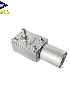 ZGY370大扭矩马达自锁力齿轮涡轮蜗杆24v直流减速电机12V低速电机
