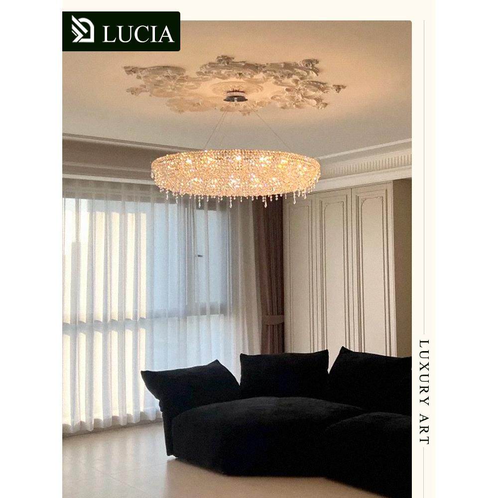 Manooi环意大利无障碍豪华进口埃及水晶戒指枝形吊灯现代住宅大平