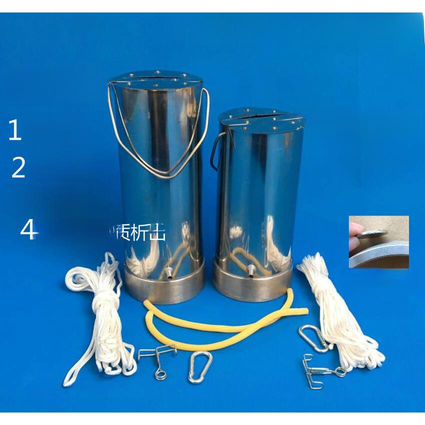 加厚不锈钢水样收集器水质采样器深水污水收集器0.5L1L2L3L5L