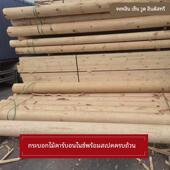 防腐木圆柱碳化木户外实木材防腐地板原木柱子立柱室外杉木樟子松