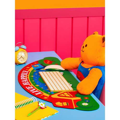 wiggle wiggle长款书桌垫鼠标键盘垫学生办公通用防水可爱垫子