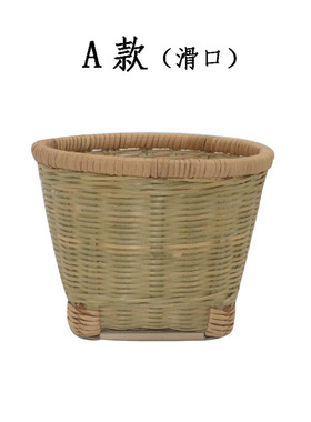 小竹筐竹制品手工编织藤编收纳盒