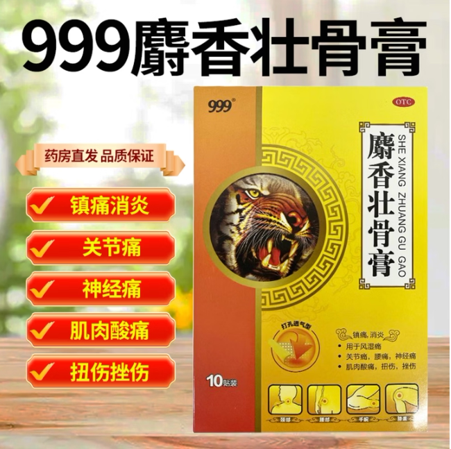 [999]麝香壮骨膏2贴*5袋/盒