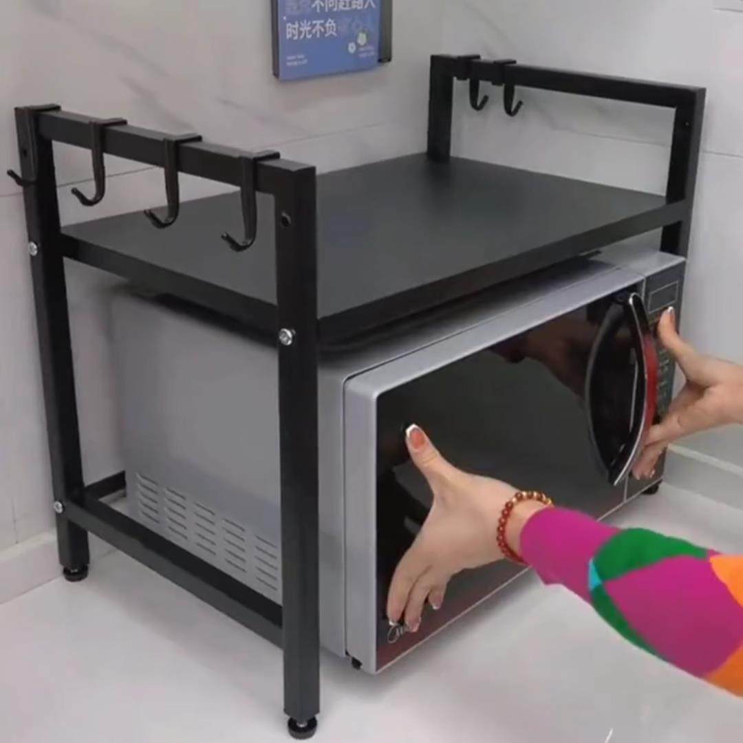 落地伸缩微波炉置物架多层烤箱台面物品收纳架可调高度厨房置物架,厨房/烹饪用具,微波炉置物架,淘宝优惠券,粉丝福利购,淘宝优惠卷