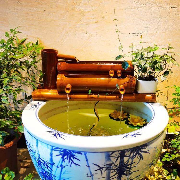 陶瓷鱼缸竹子过滤器圆缸瓷缸增氧上置过滤盒鱼缸过滤循环系统,家居饰品,流水摆件,淘宝优惠券,粉丝福利购,淘宝优惠卷