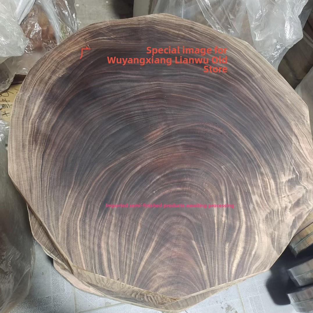 正宗进口越南枧木蚬木砚木圆菜板铁木砧板广西龙州实木整木砍剁板